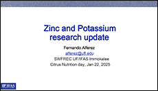 Zinc and Potassium research update